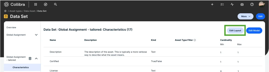 asset type assignment in collibra