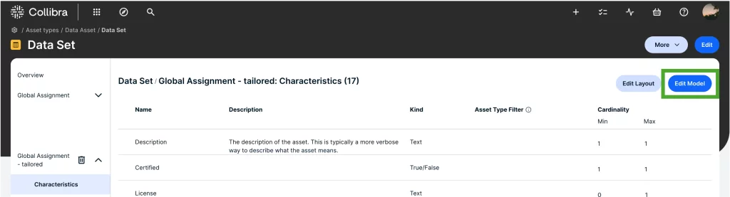 asset type assignment in collibra